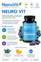 Cargar imagen en el visor de la galería, Pack Dos Blueberry Neuro Vit - cápsulas vegetales (Copia)