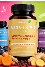 Cargar imagen en el visor de la galería, Pack Dos Ginger Vit - 60 cápsulas vegetales