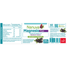 Cargar imagen en el visor de la galería, Dos CÁPSULAS MAGNESIO MAQUI (Copia)
