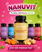 Cargar imagen en el visor de la galería, Pack Dos Ginger Vit - 60 cápsulas vegetales
